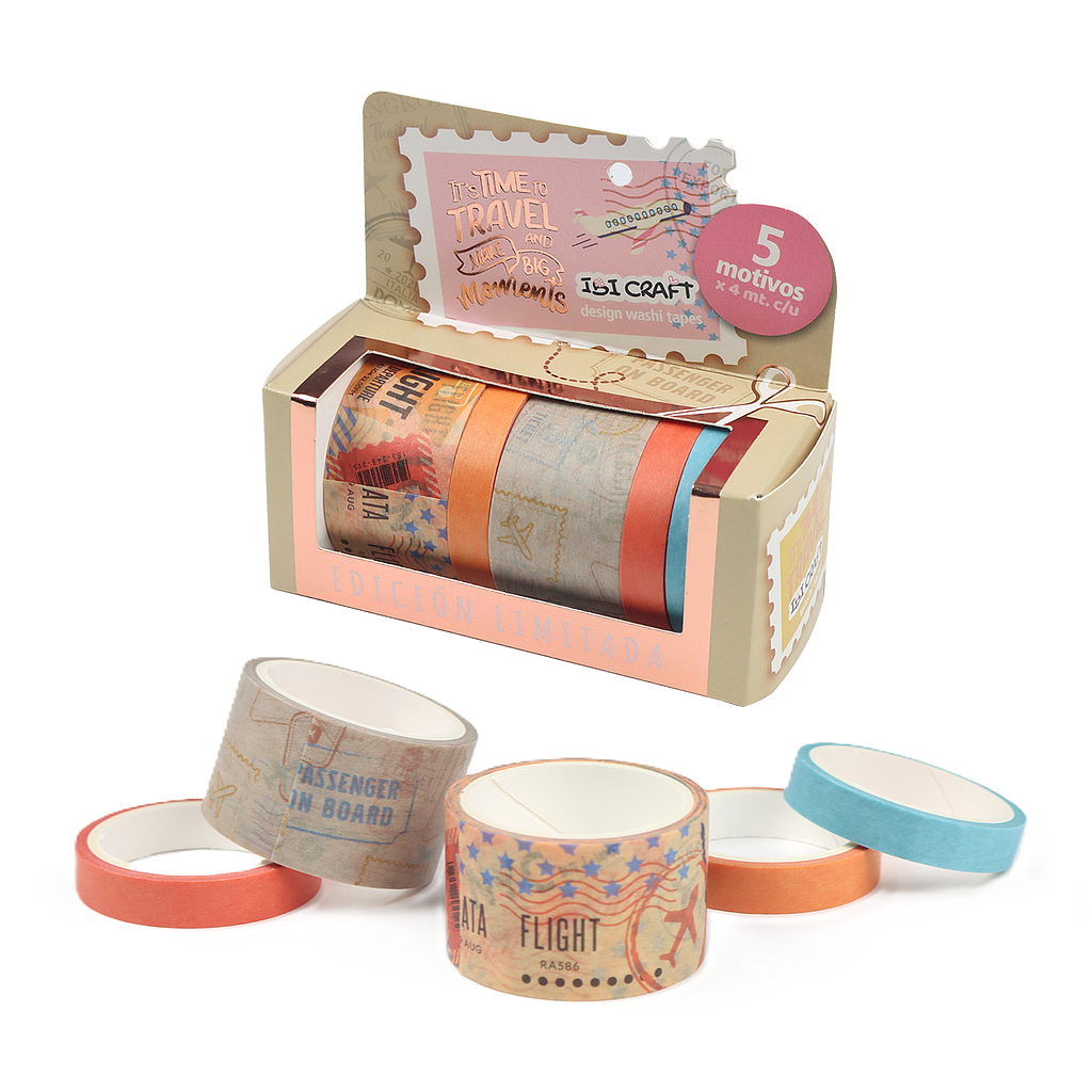 WASHI TAPE IBI CRAFT SERIE TRAVEL