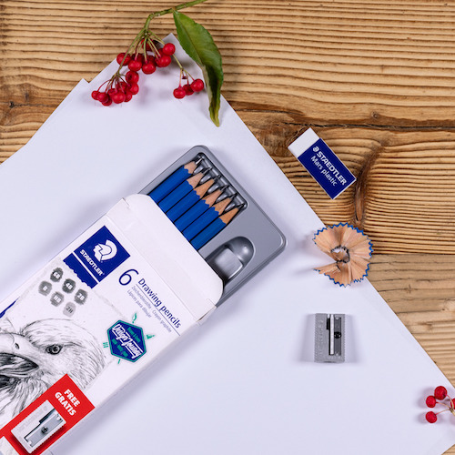 LÁPICES DE GRADO STAEDTLER LUMOGRAPH X6