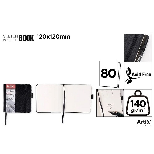 Sketch Note Artix 12x12 cm 140 gr x 80 H