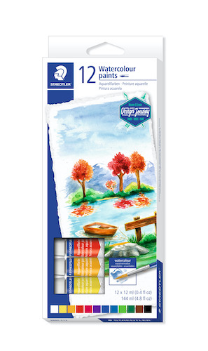 CAJA C/12 TUBOS DE ACUARELA STAEDTLER