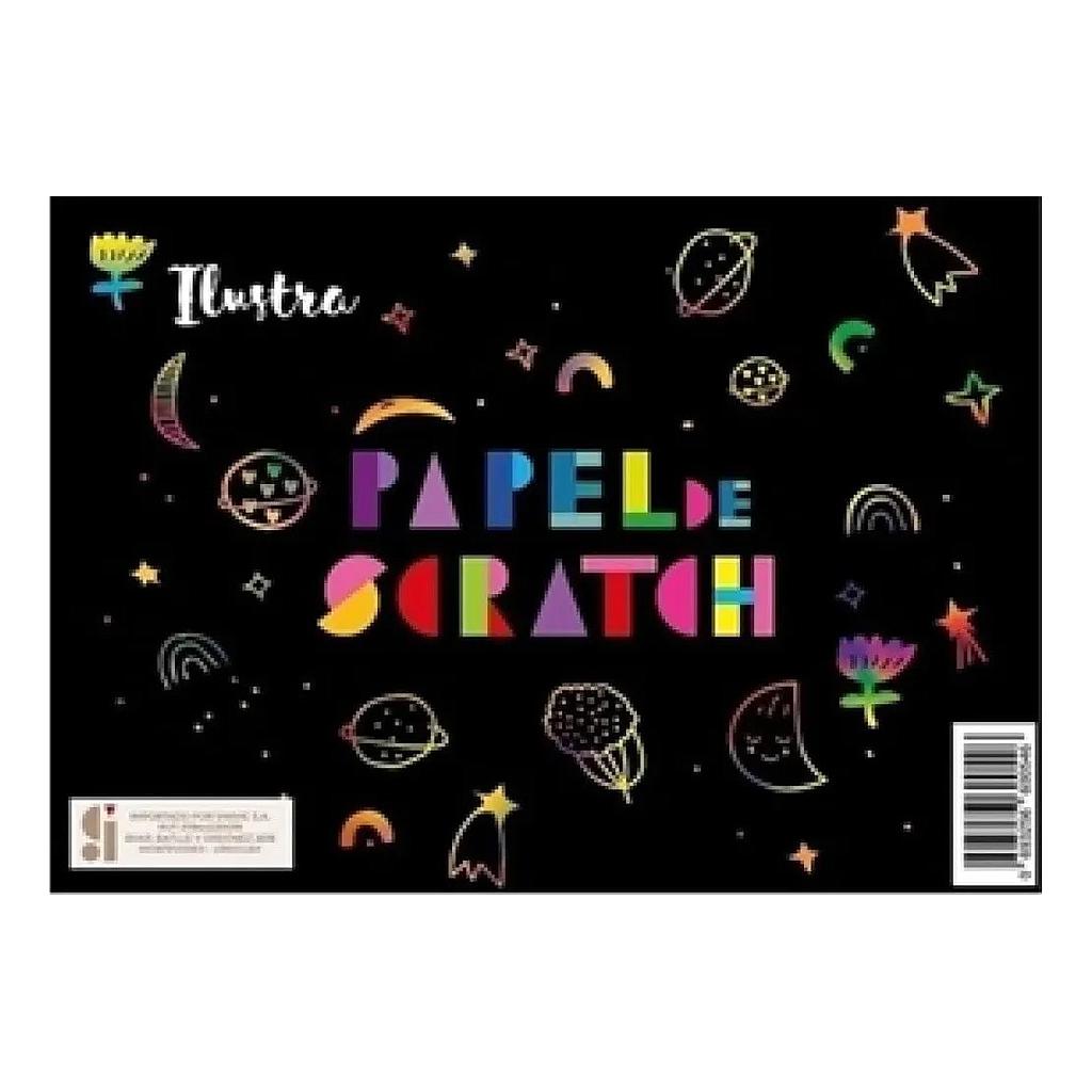 Set X20 H Papel Esgrafiado Scratch A4 Negro Scratch