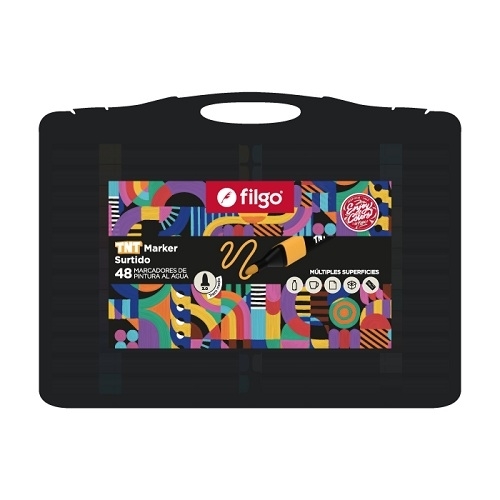 Marcadores TNT 3.0 Valija x48 Filgo