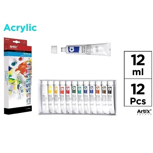 Pintura acrilica artix 12 ml 12 unidade