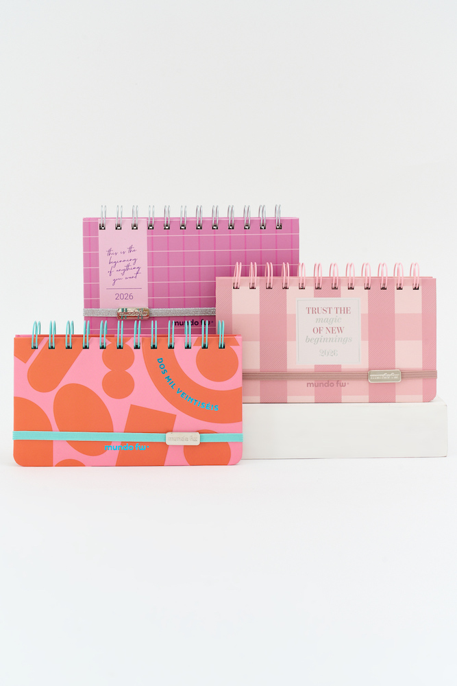  AGENDA POCKET PINK SEMANAL 2026 FW 