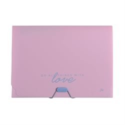 Carpeta A4 con Fuelle 9 Divisiones Pastel FW
