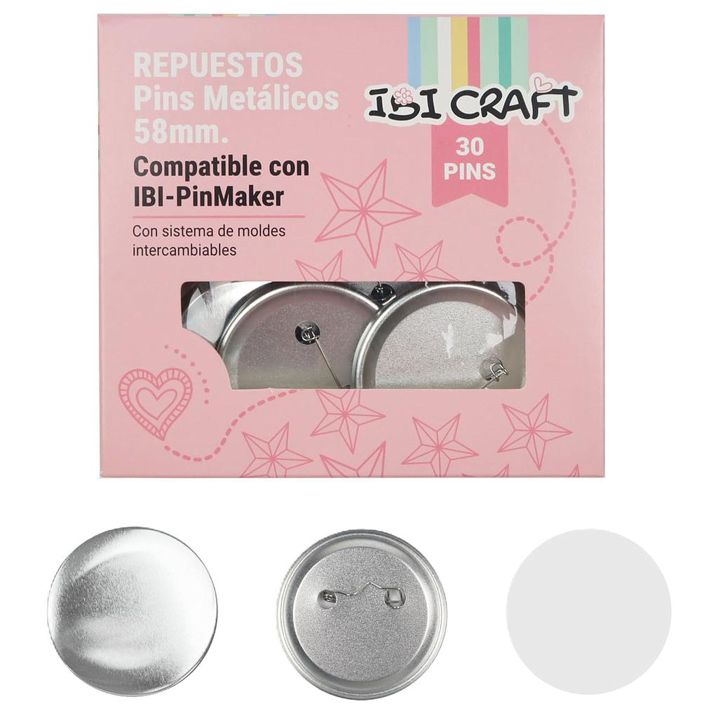 SET DE 30 PINS DE 58MM IBI CRAFT