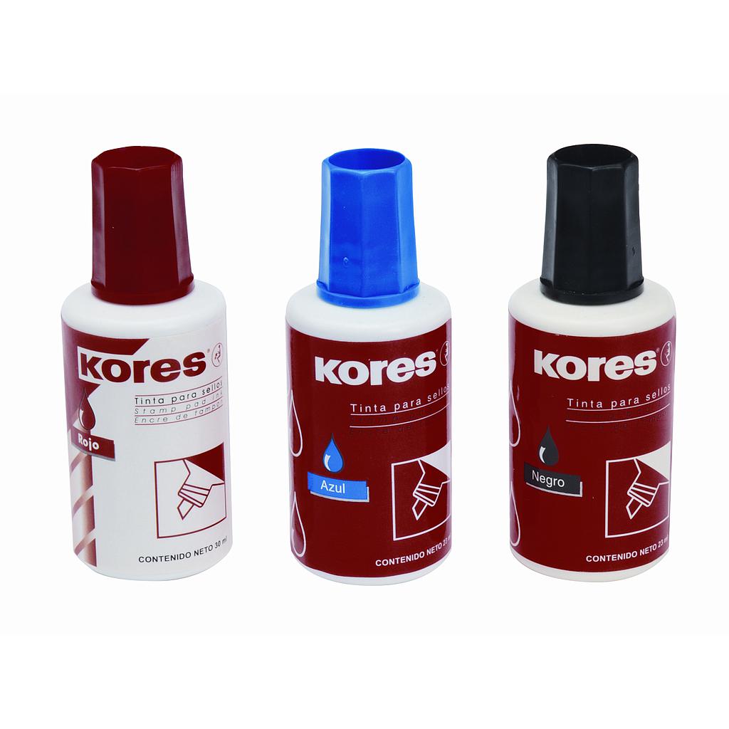 TINTA KORES PARA ALMOHADILLA NEGRO