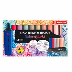 Resaltador STABILO BOSS NatureCOLORS Wildflower Deskset x10
