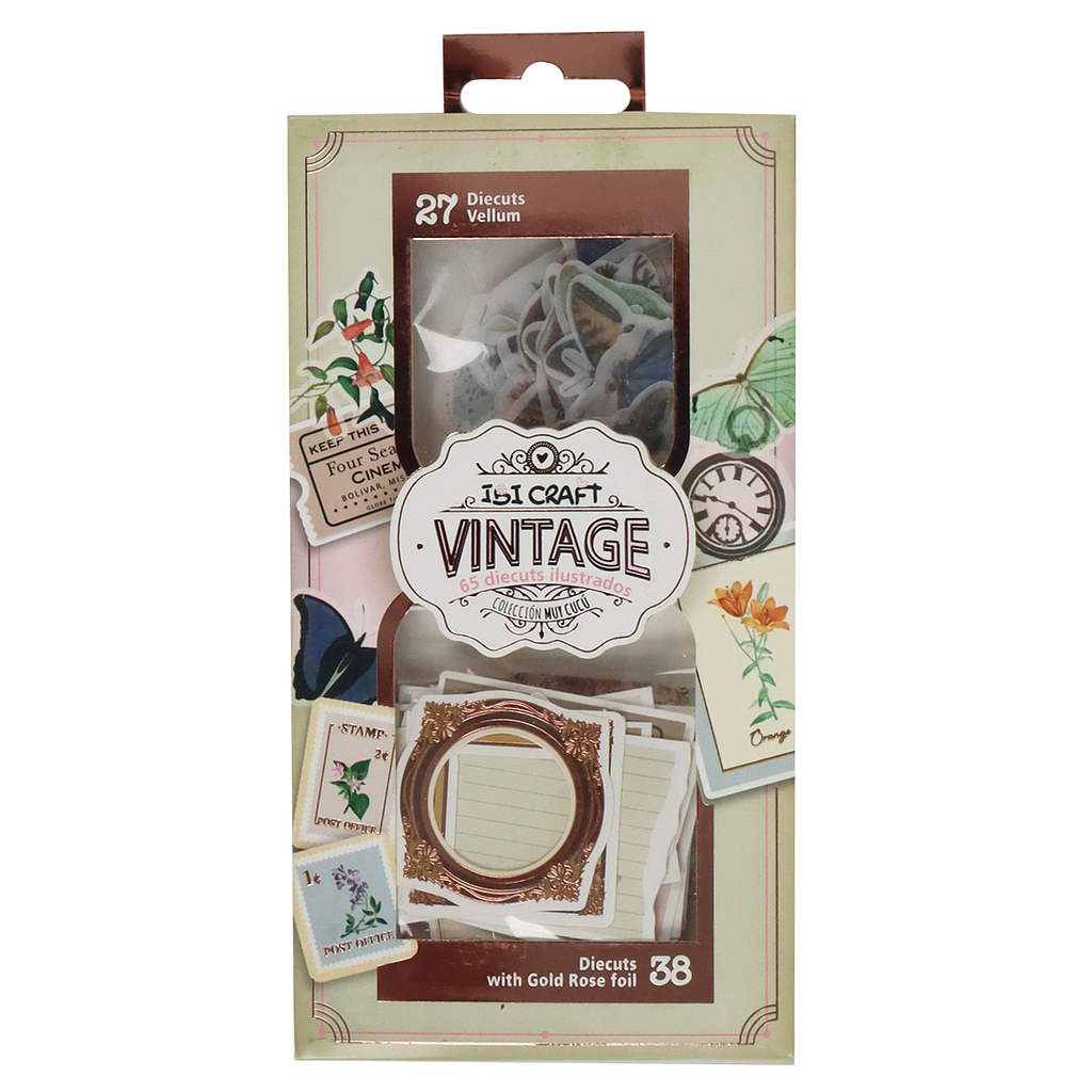 SET DE 65 TROQUELES IBI CRAFT, COLEC. MUY CUCÚ - "VINTAGE"