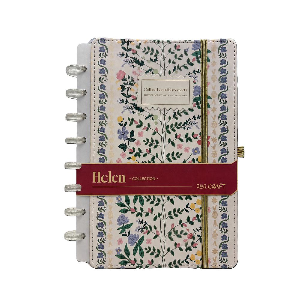 CUADERNO IBI CRAFT, TAPA SOFT, A5, 80 H., C/DISCOS, HELEN COLLECTION