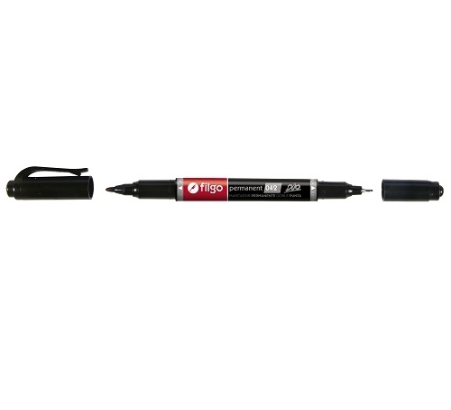 Marcador Filgo permanente 042 doble punta - box x 12