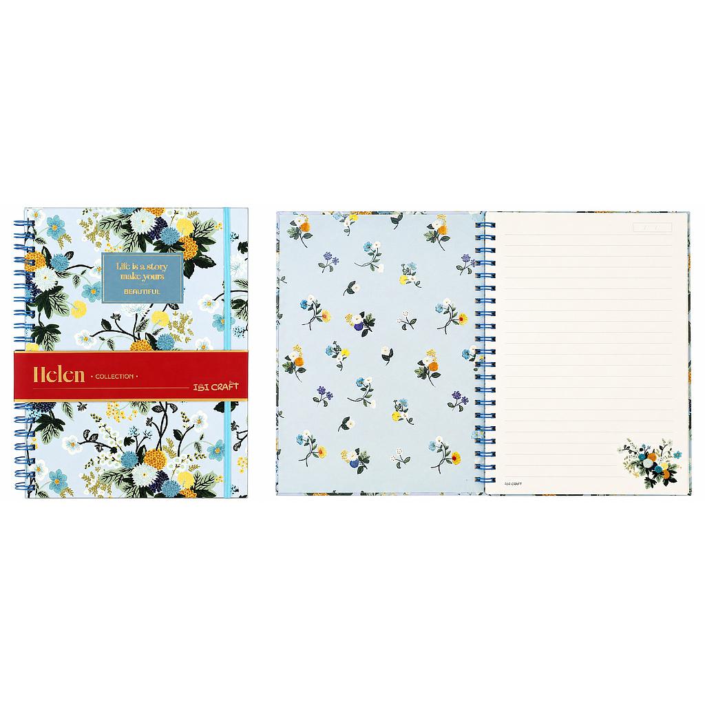CUADERNOLA IBI CRAFT, TAPA DURA, A4, 80 HOJAS, HELEN COLLECTION