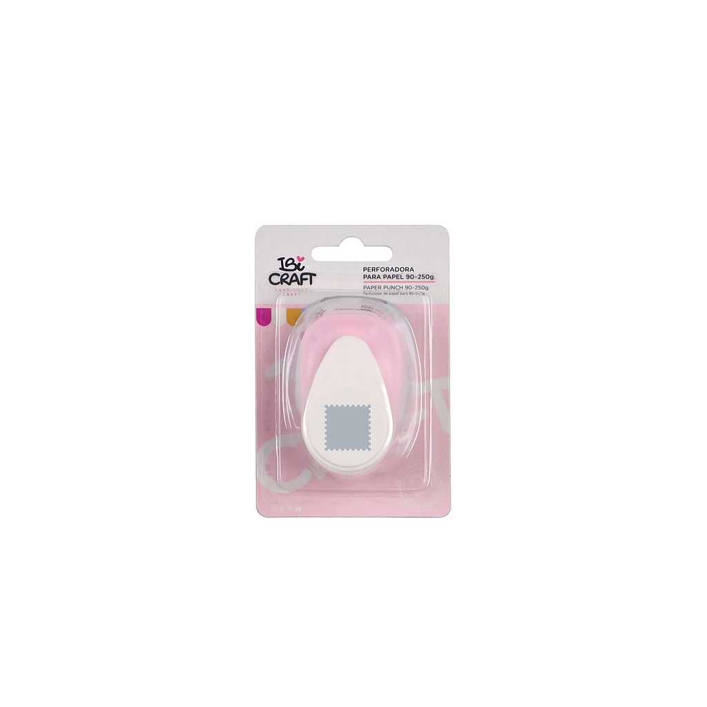 PERFORADORA DE DISEÑOS 26 MM CON FORMA DE ESTAMPILLA