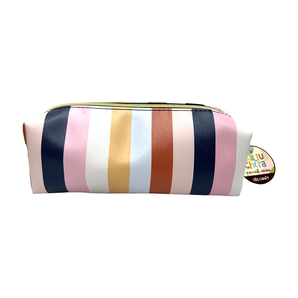CARTUCHERA IBI CRAFT TWEENY, 20,5x7,5x6,0 cms, THICK STRIPES