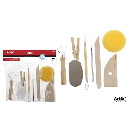 Herramientas para ceramica 8 piezas artix