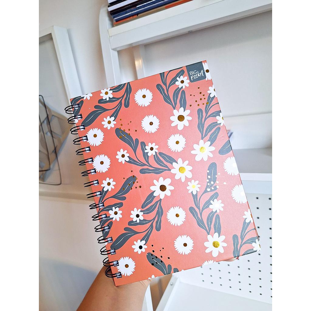 Cuaderno big life t/d con espiral 16 x 21 natural con Indice