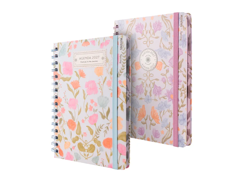 Agenda Mooving Spring 2027 semanal con espiral