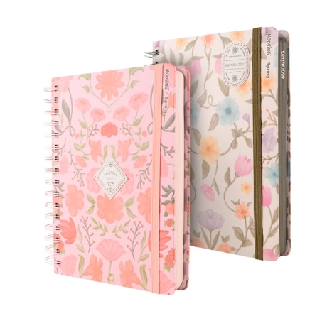 Agenda Mooving Spring 2027 diaria con espiral