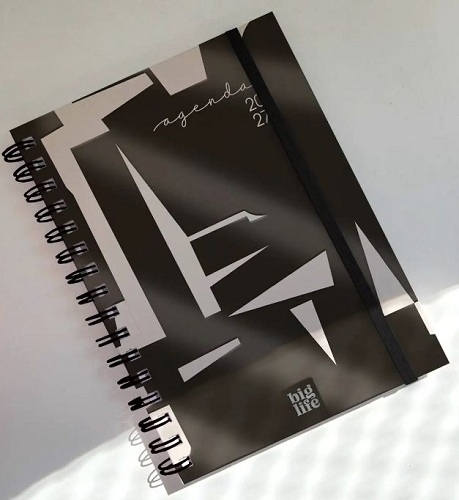 Agenda big life monocromo block dia a dia 16x22cm