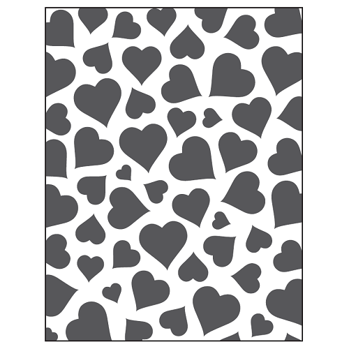 MATRIZ DE RELIEVE, TRAMA CORAZÓN 1 P/MÁQ. TROQUELADORA DE 6"