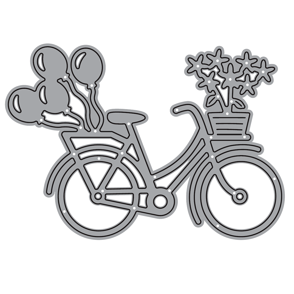 TROQUEL DE CORTE, FORMA BICICLETA P/MÁQ. TROQUELADORA DE 3" Y 6 "